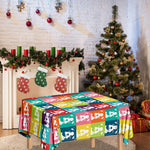 Cute Boston Terrier Faces Print Tablecloth