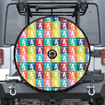 Cute Boston Terrier Faces Print Tire Cover With Camera Hole