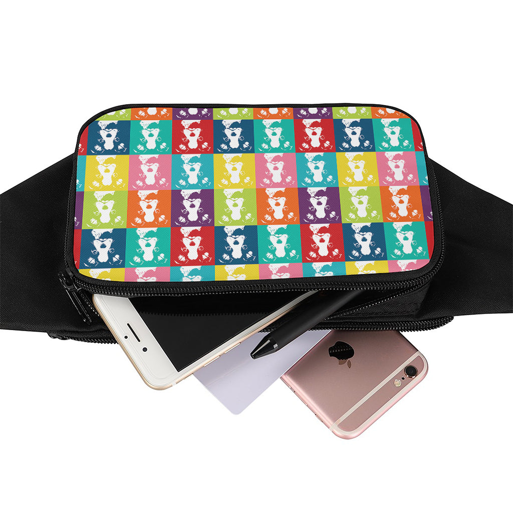 Cute Boston Terrier Faces Print Waist Bag