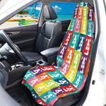 Cute Boston Terrier Faces Print Waterproof Car Seat Cover