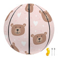 Cute Brown Bear Pattern Print Basketball