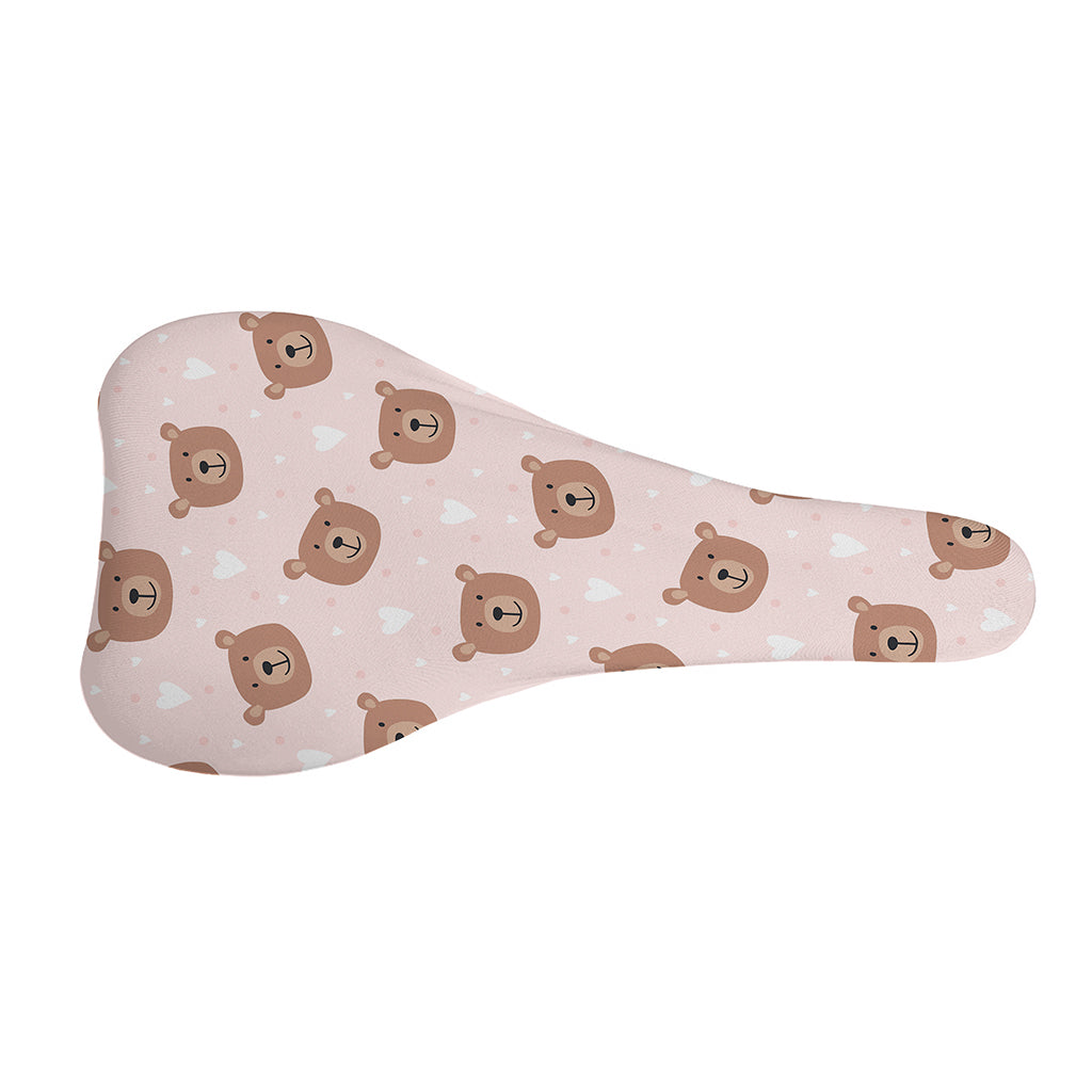 Cute Brown Bear Pattern Print Bicycle Seat Cover