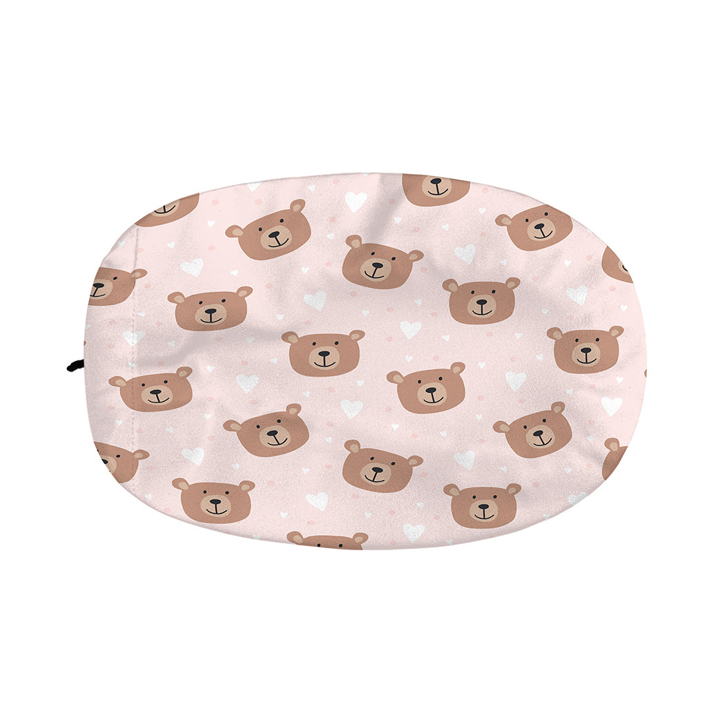 Cute Brown Bear Pattern Print Car Side Mirror Covers