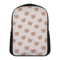 Cute Brown Bear Pattern Print Casual Backpack