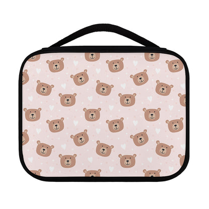 Cute Brown Bear Pattern Print Classic Bible Case