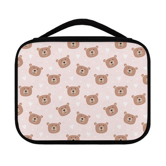 Cute Brown Bear Pattern Print Classic Bible Case