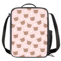 Cute Brown Bear Pattern Print Crossbody Lunch Bag