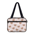 Cute Brown Bear Pattern Print Double Strap Bible Bag
