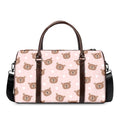 Cute Brown Bear Pattern Print Duffel Bag