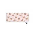 Cute Brown Bear Pattern Print Extended Mouse Pad