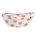 Cute Brown Bear Pattern Print Fanny Pack