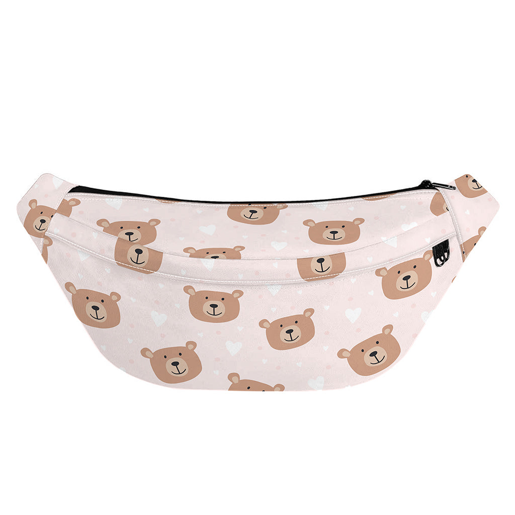 Cute Brown Bear Pattern Print Fanny Pack