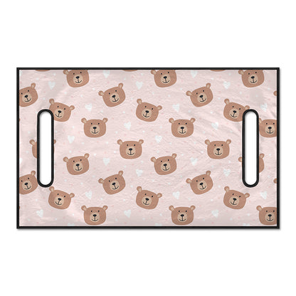Cute Brown Bear Pattern Print Golf Cart Seat Cover