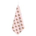 Cute Brown Bear Pattern Print Hand Towel