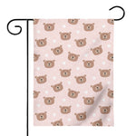 Cute Brown Bear Pattern Print House Flag