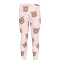 Cute Brown Bear Pattern Print Men's Leggings