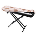 Cute Brown Bear Pattern Print Piano Keyboard Cover