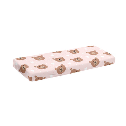 Cute Brown Bear Pattern Print Piano Keyboard Cover