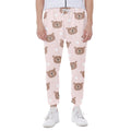 Cute Brown Bear Pattern Print Joggers