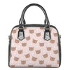 Cute Brown Bear Pattern Print Shoulder Handbag