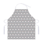 Cute Bull Terrier Faces Pattern Print Adjustable Apron