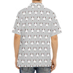 Cute Bull Terrier Faces Pattern Print Aloha Shirt