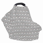 Cute Bull Terrier Faces Pattern Print Baby Seat Cover