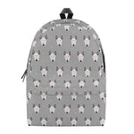 Cute Bull Terrier Faces Pattern Print Backpack