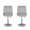Cute Bull Terrier Faces Pattern Print Bar Stool Covers