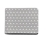 Cute Bull Terrier Faces Pattern Print Bifold Wallet