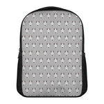 Cute Bull Terrier Faces Pattern Print Casual Backpack