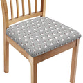 Cute Bull Terrier Faces Pattern Print Chair Cushion Cover