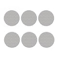 Cute Bull Terrier Faces Pattern Print Coaster Set