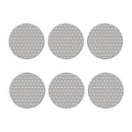 Cute Bull Terrier Faces Pattern Print Coaster Set