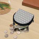 Cute Bull Terrier Faces Pattern Print Coin Purse