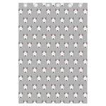 Cute Bull Terrier Faces Pattern Print Curtain