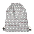 Cute Bull Terrier Faces Pattern Print Drawstring Bag