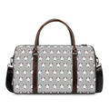 Cute Bull Terrier Faces Pattern Print Duffel Bag