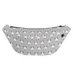 Cute Bull Terrier Faces Pattern Print Fanny Pack
