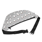 Cute Bull Terrier Faces Pattern Print Fanny Pack