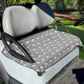 Cute Bull Terrier Faces Pattern Print Golf Cart Seat Cover