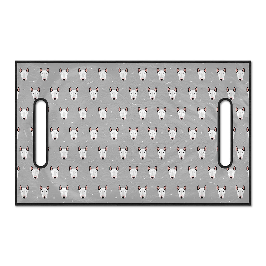 Cute Bull Terrier Faces Pattern Print Golf Cart Seat Cover