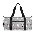 Cute Bull Terrier Faces Pattern Print Gym Bag