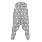 Cute Bull Terrier Faces Pattern Print Hammer Pants