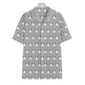 Cute Bull Terrier Faces Pattern Print Hawaiian Shirt