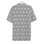 Cute Bull Terrier Faces Pattern Print Hawaiian Shirt