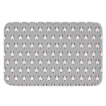 Cute Bull Terrier Faces Pattern Print Indoor Door Mat