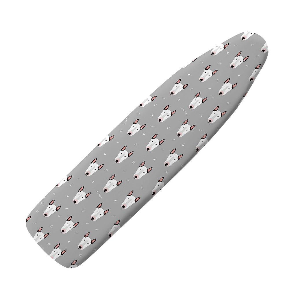 Cute Bull Terrier Faces Pattern Print Ironing Board Cover