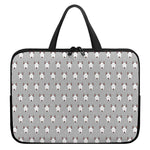 Cute Bull Terrier Faces Pattern Print Laptop Sleeve With Handle