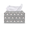 Cute Bull Terrier Faces Pattern Print Leather Tissue Box Cover